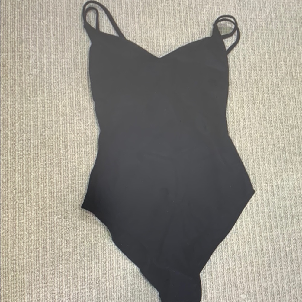 Elegant Black Women's One Piece Swimsuit